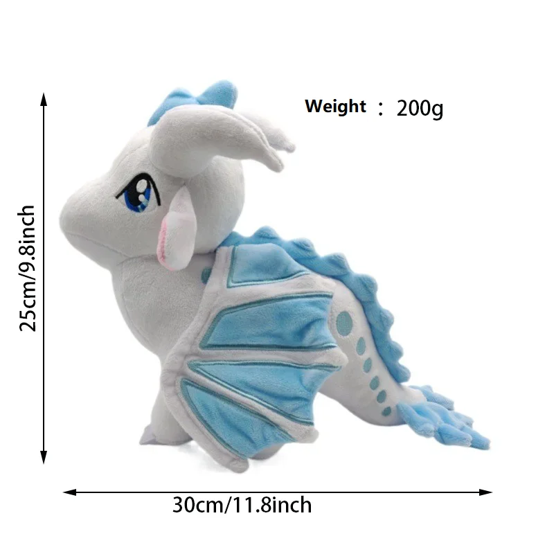火の翼ドラゴンおもちゃホーンぬいぐるみソフトぬいぐるみクールな