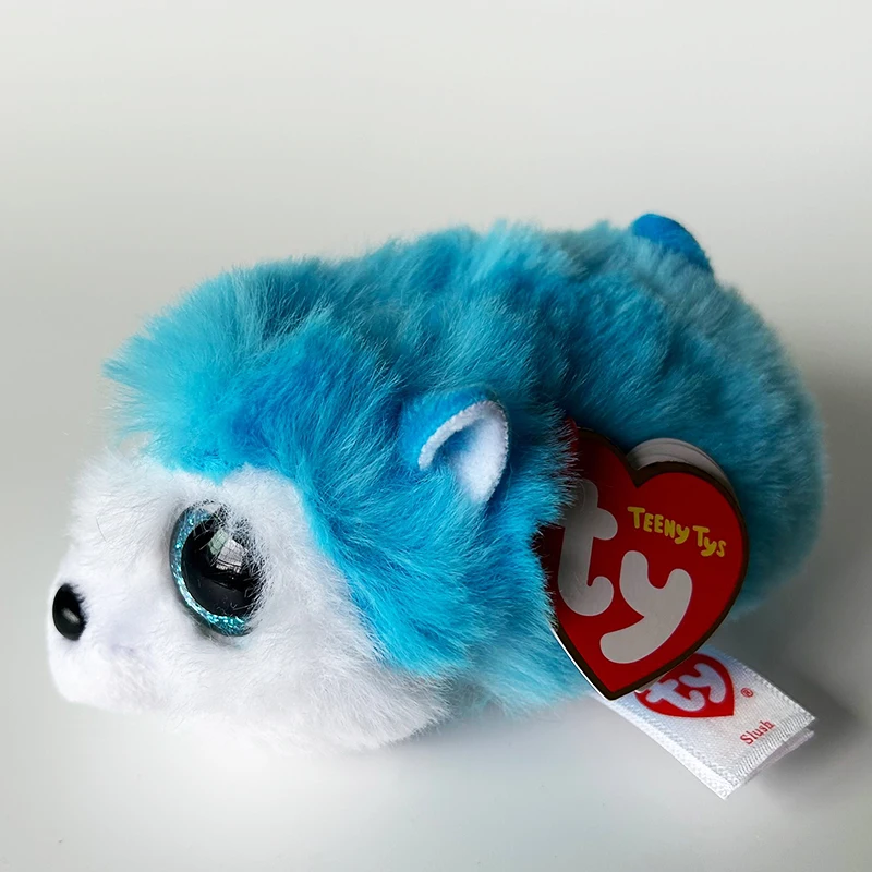 10cm Teeny Ty Beanie Big Eyes  Phone Screen Wipe Stuffed Mini Plush Toy Doll Blue Husky Gog Slush Children Christmas Gifts