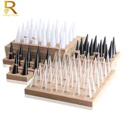 Houten Vinger Ring Display Houder Stand Voor Sieraden Exposant Pandora Ringen Sieraden Jewlery Organizer Case Sieraden Lade