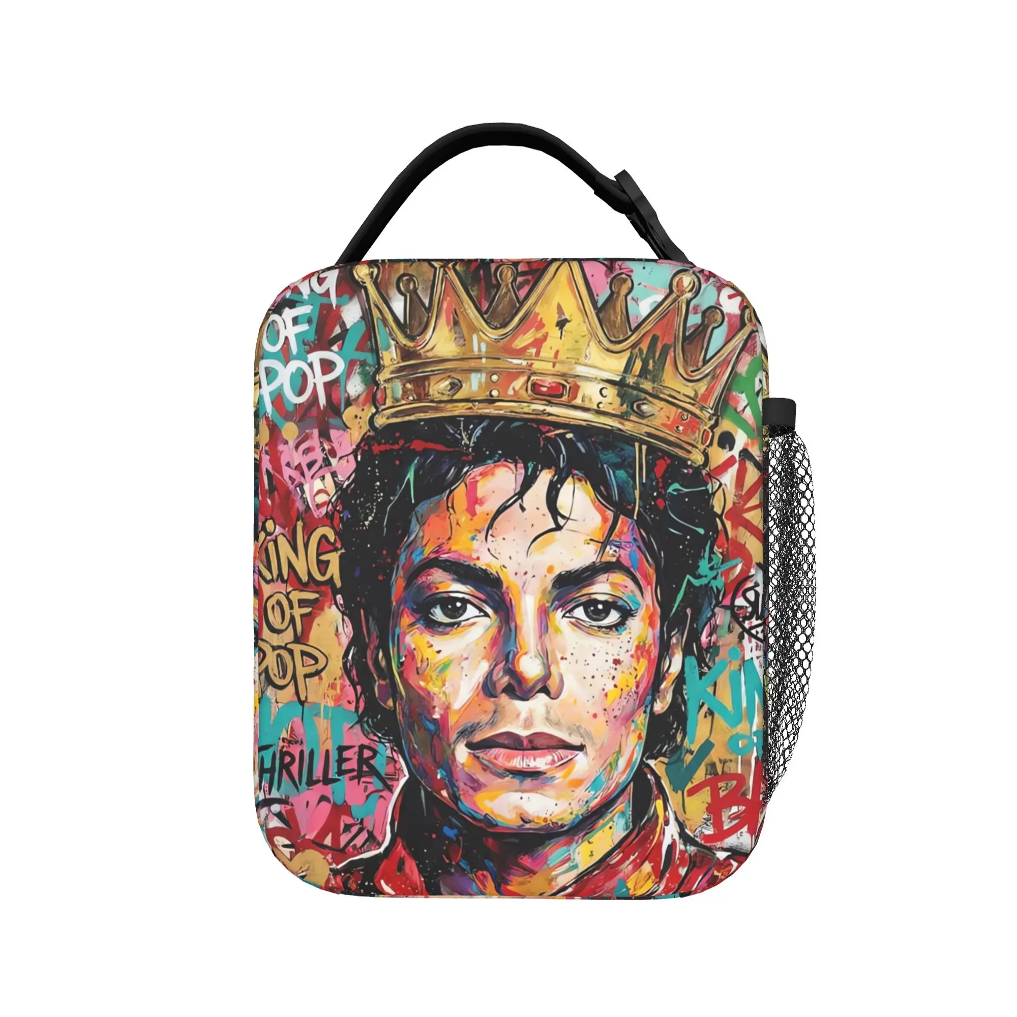 Michael Jacksons Musical Movie 2026 Lunch Bag For Adult  Print Lunch Box Fun Office Cooler Bag Portable Waterproof Tote Food Bag