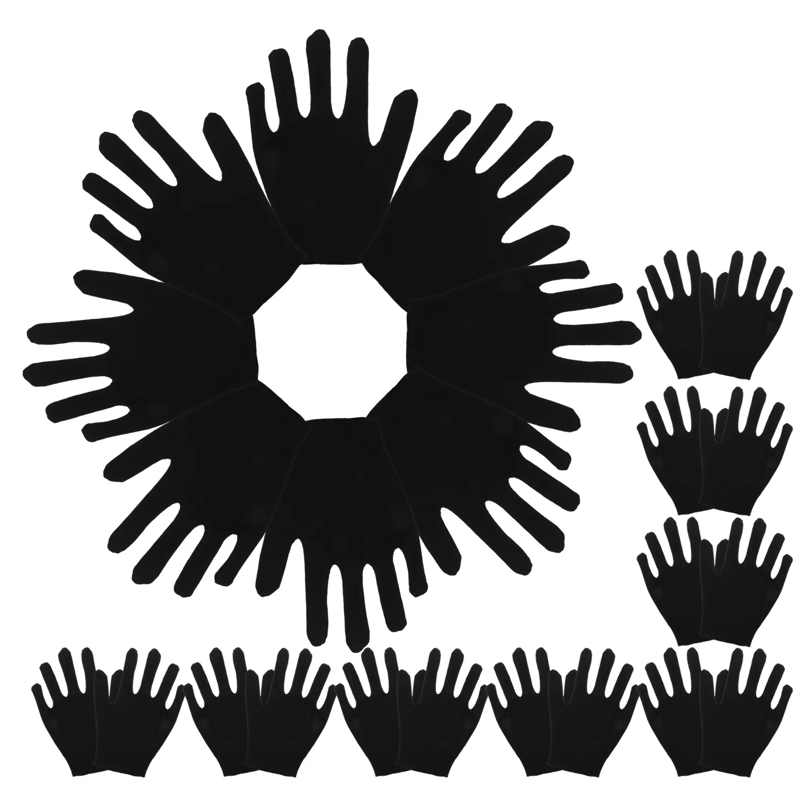 12 قطعة من القطن المرطب لتنظيف البستنة، قفازات أمان للعمل الصناعي، قفازات قطنية دافئة للاستخدام الداخلي والخارجي