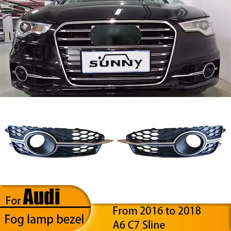 

Suitable for Audi C7 S6 fog lamp frame A6 C7 sport sline modified S6 fog lamp cover grille 4G0807682