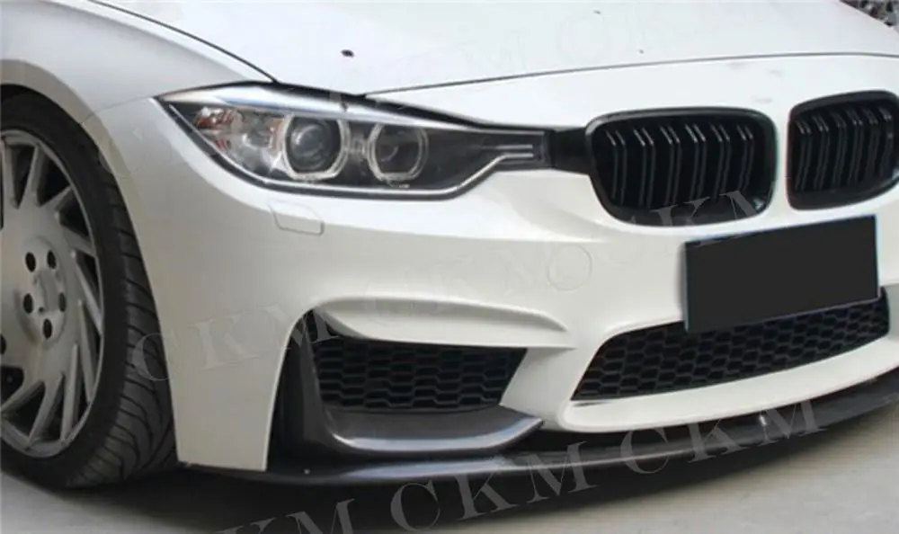 for BMW 3 Series F80 M3 4 Series F82 F83 M4 2014-2018 Front Bumper Lip with Splitters  Car Style Front Lip Splitters Tuning