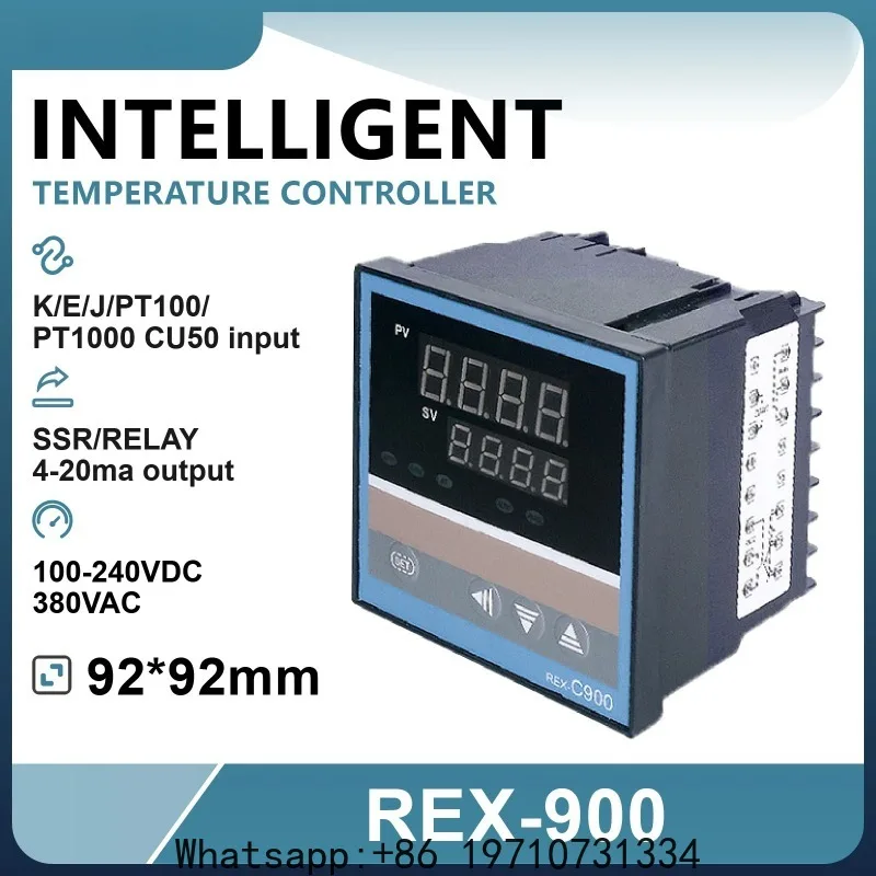 REX-C900 Digital PID Temperature Controller Industrial SSR Relay Output Intelligent Thermostat Control