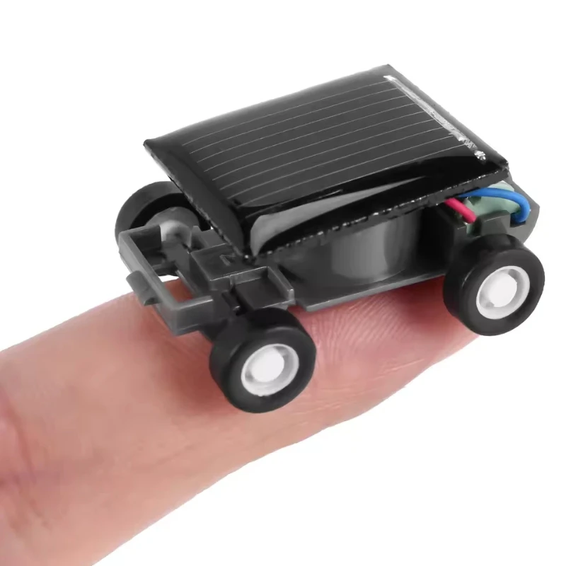 Mini carro de brinquedo de insetos movido a energia solar, faça você mesmo, modelo educacional de haste artesanal para crianças, decoração criativa de mesa, presente
