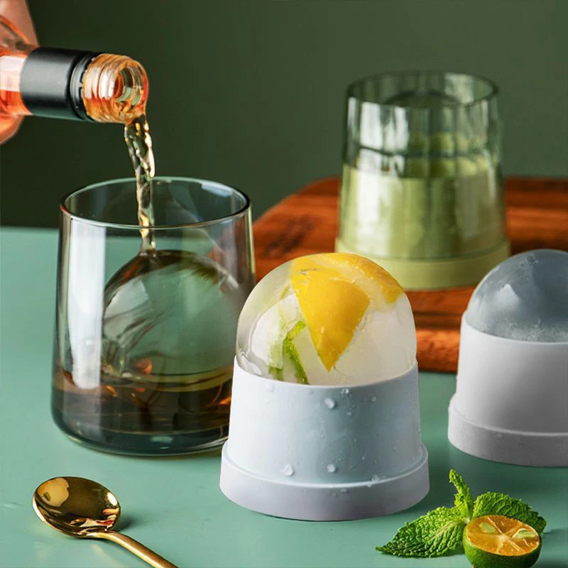 Sphere Ice Cube Mold Kitchen Stackable Slow Melting DIY Round Ice Ball Making Mould For Cocktail Whiskey Drink