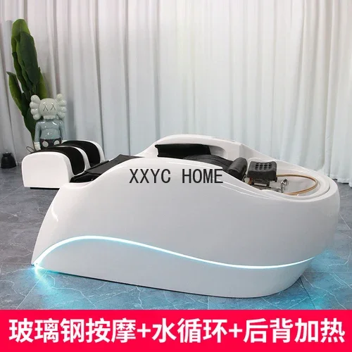 Automatic Massage Shampoo Bed Electric Head Therapy Bed Barber Shop Fumigation Water Circulation Shampoo Bed