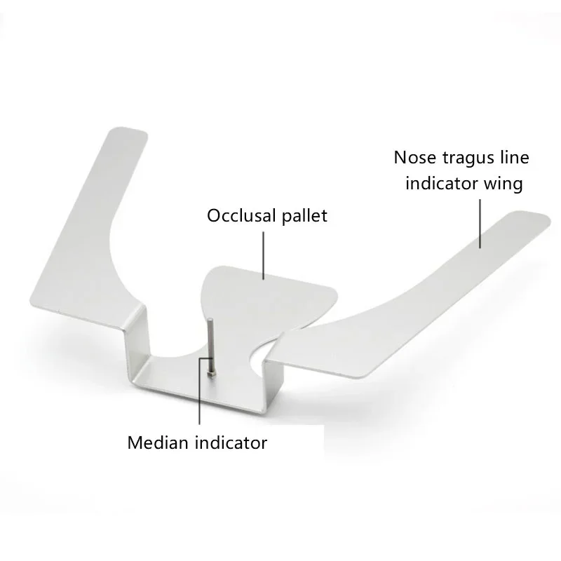 

Dental Orthodontic 3D Occlusal Maxillary Casting Jaw Fox Plane Plate Complete Denture Aluminum Alloy 3 Dimensional Jaw Plate