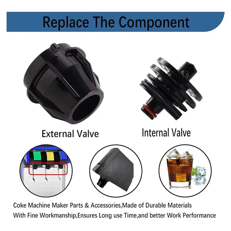 MLGB-6 Pcs Nozzle And Diffusser Assembly For UF-1 Coke Machine Soda Inner Outer Valves Repair Or Replacement