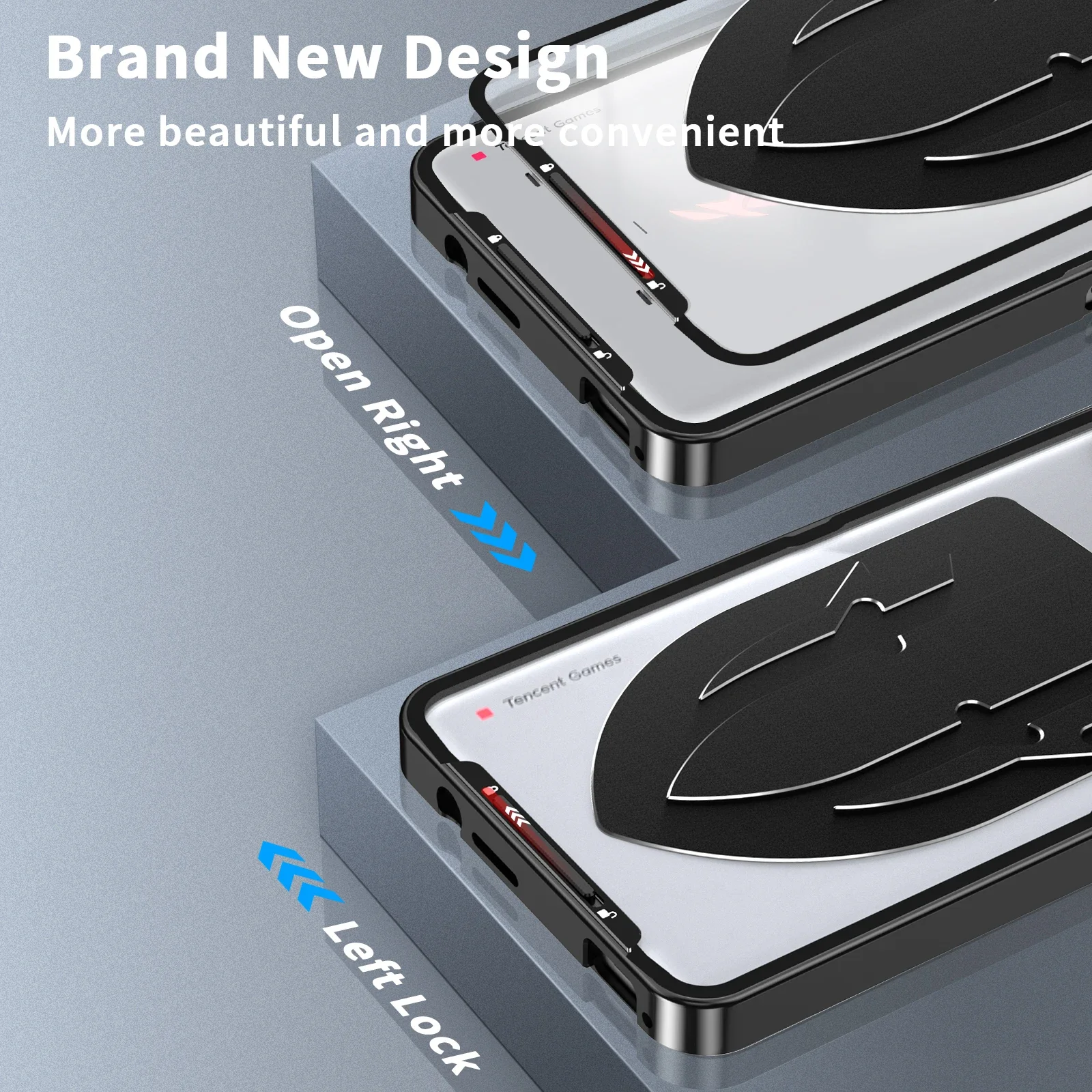 For Asus ROG Phone 8 Pro Case Metal Aluminum Alloy Bumper ROG Phone 8 Heat Dissipation Frame Acrylic Camera Protector Cover