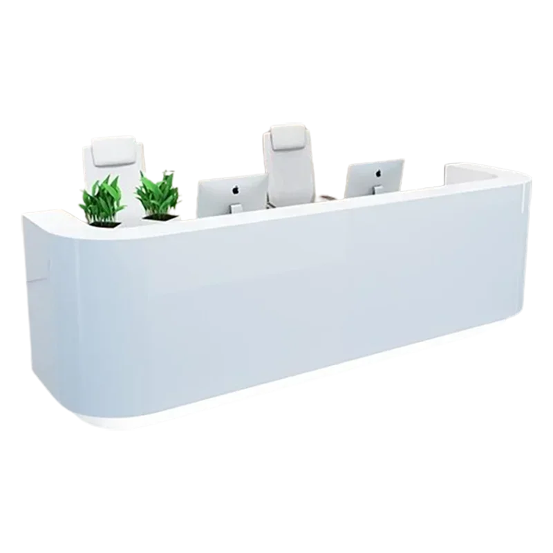 

Прочные многофункциональные минималистичные стойки регистрации Стильные классические касные белые стойки регистрации с легкой передней частью