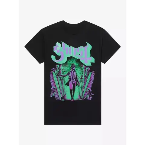 2025 été nouveau fantôme Papa Perpetua portail imprimé coton imprimé homme T-shirt de haute qualité vêtements de rue pour hommes et femmes
