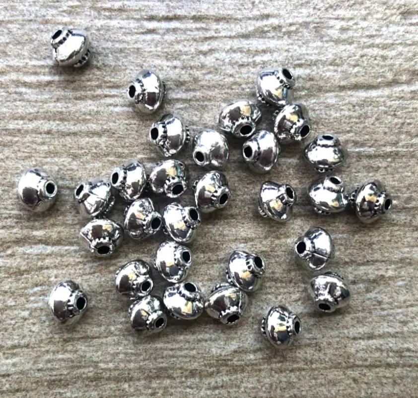 

100pcs 5*5mm , hole 1mm Vintage spacer beads for jewelry handmade Alloy metal HWA0077