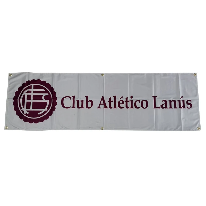 Argentina Club Atletico Lanus Banner Custom car banners 1.5*5ft (45*150cm)  Advertise Dec Indoor Outdoor Flags yhx0539