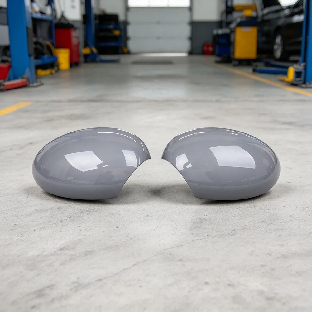 Car Mirror Shell Rearview Mirror Cap ABS Plastic Material Black Finish Ultra-light Weight Weather Resistant Seamless Fitment