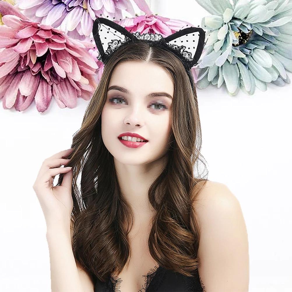 

Cat Ears Headband Hair Accessory Halloween Costume Cosplay Prop Lightweight Comfortable Premium Material One Size Fits Most