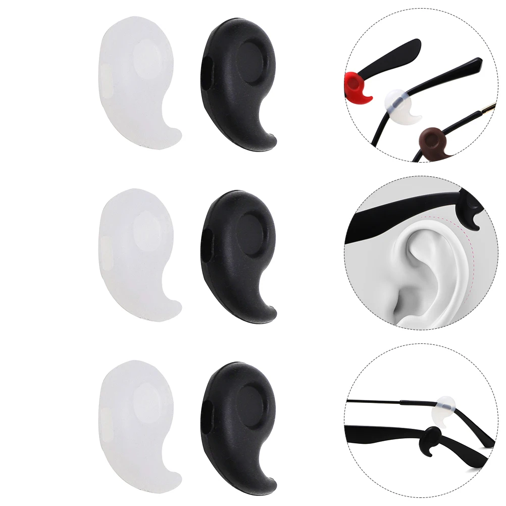 

20 Pairs Holder Non-slip Earmuffs Eye Glasses Silica Gel Eyeglasses Anti Retainer