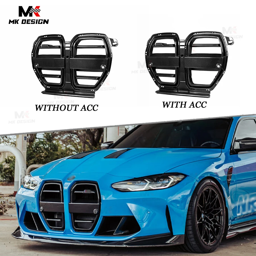 

Carbon Fiber Front Bumper Grill Mesh Grilles for BMW M3 G80 M4 G82 G83 2021+ Front Bumper Grille Kidney Grills Car Styling