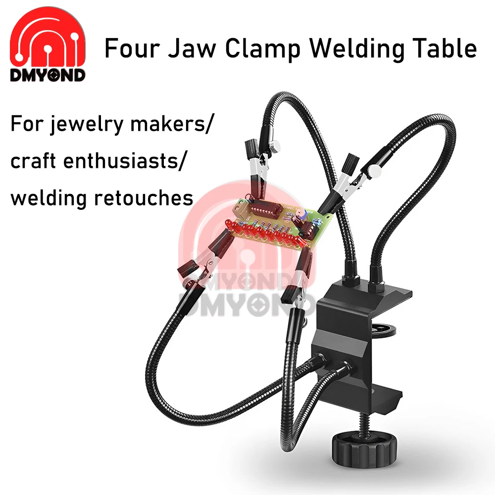 

Desk Clamp Soldering Station Holder PCB Alligator Clip Multi Soldering Helping Hands Third Hand Tool for Welding Repair Tools