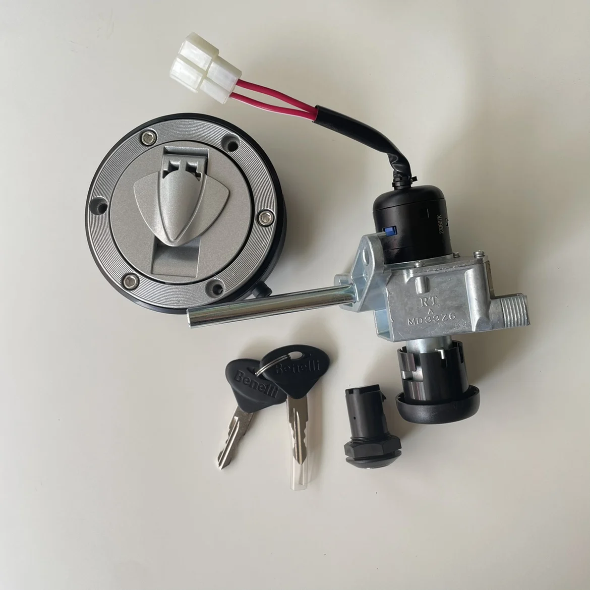 Para Benelli Zafferano 250 keeway RK5 Insignio 250 interruptor de encendido tapa de Gas cerradura de asiento tapa de tanque de combustible juego de llaves kit de interruptor principal