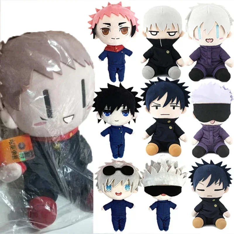 Anime Jujutsu Kaisen Plush Toys Satoru Gojo Plushie Dolls Yuji Itadori Inumaki Toge Cosplay Plushie Stuffed Collection Pillows