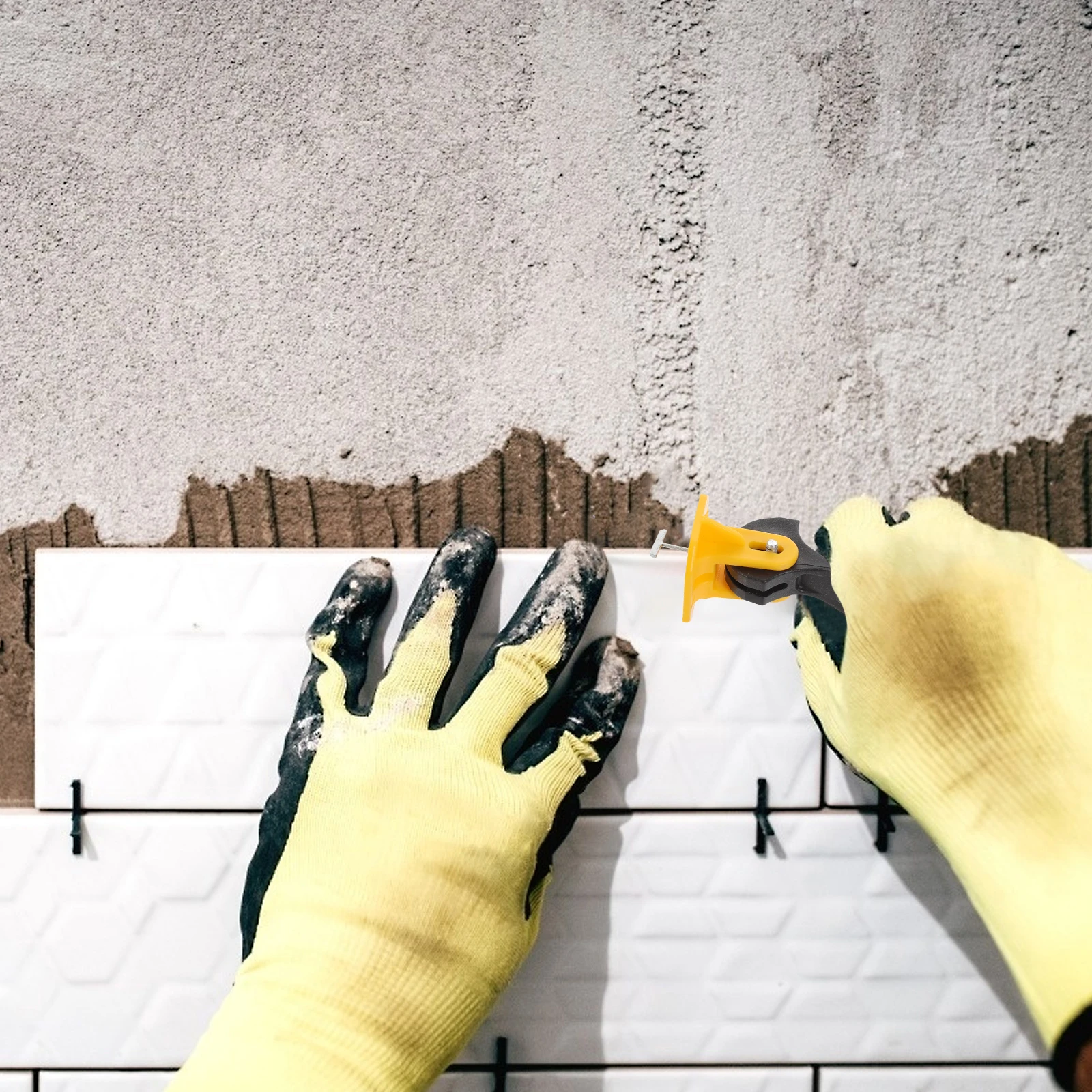 50Pcs Tile Leveling Spacers Robust Study Construction Steel Pin Replacement for Tile Alignment Leveling Tools Installation Kit