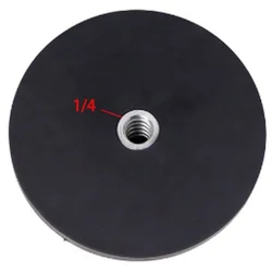 D135/88/66/43mm 1/4 Flat and Bolt Magnetic Base Rubber Coated Neodymium Pot Magnets Suction Cup  Mounting Bracket Camera