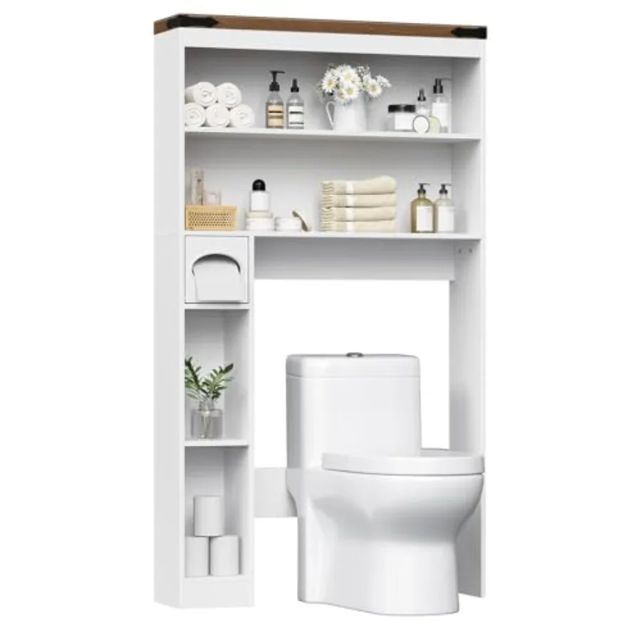 

Over Te Toilet Stora Cainet Rack 3-Tier Wooden atroom Sees Freestanding atroom Orgazer wit Toilet Paper older Farmou Space Save