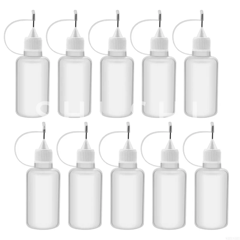 50 Stuks Plastic Squeezable Tip Applicator Fles, druppelaar Flessen Met Naald Tip Caps Voor Lijm Liquid 5/10/15/20/30/50/100/120Ml