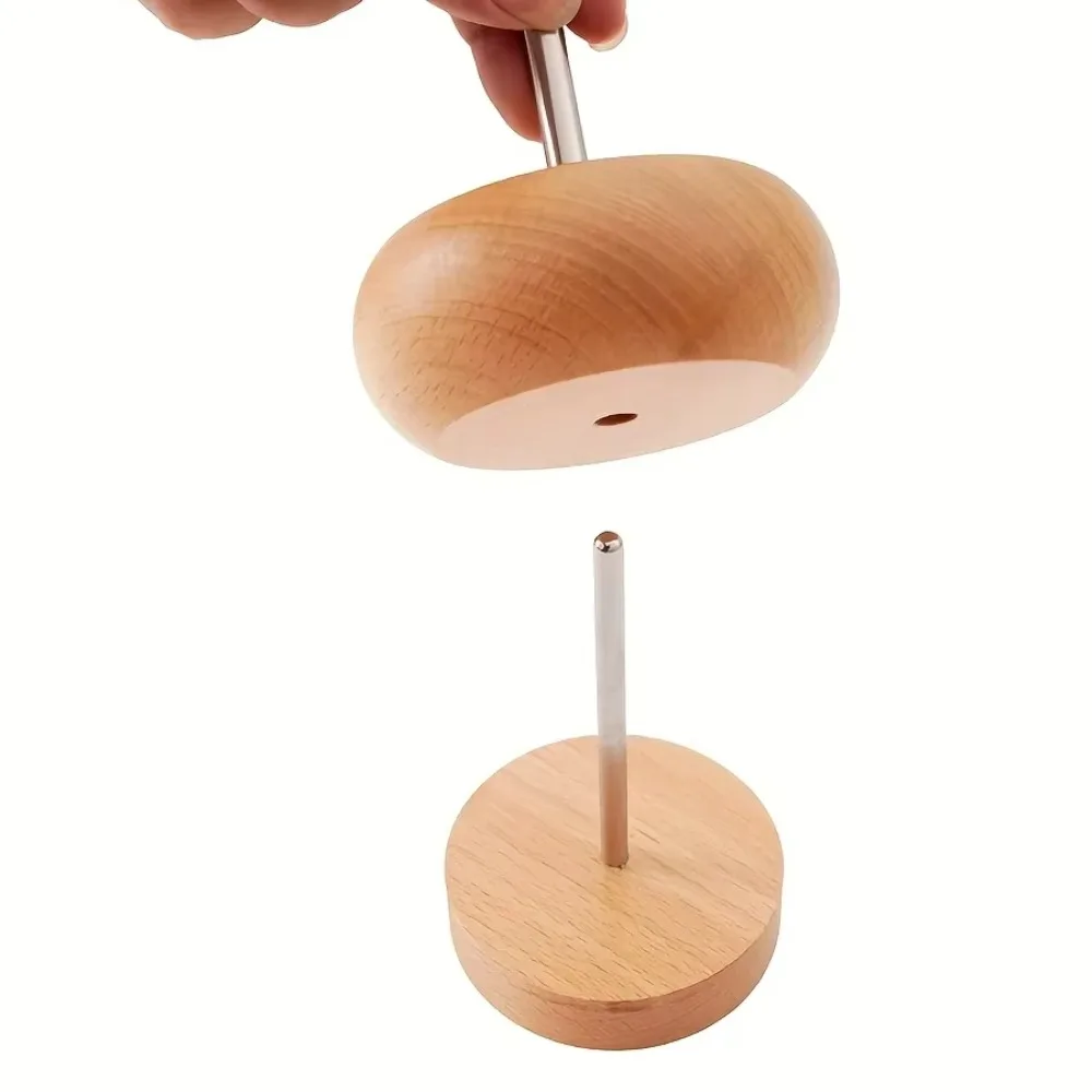 Wooden Bead Spinner Seed Bead Loading Spinning Bowl With Beading Needle for DIY Bracelet Necklace Jewelry Making Beading Craft