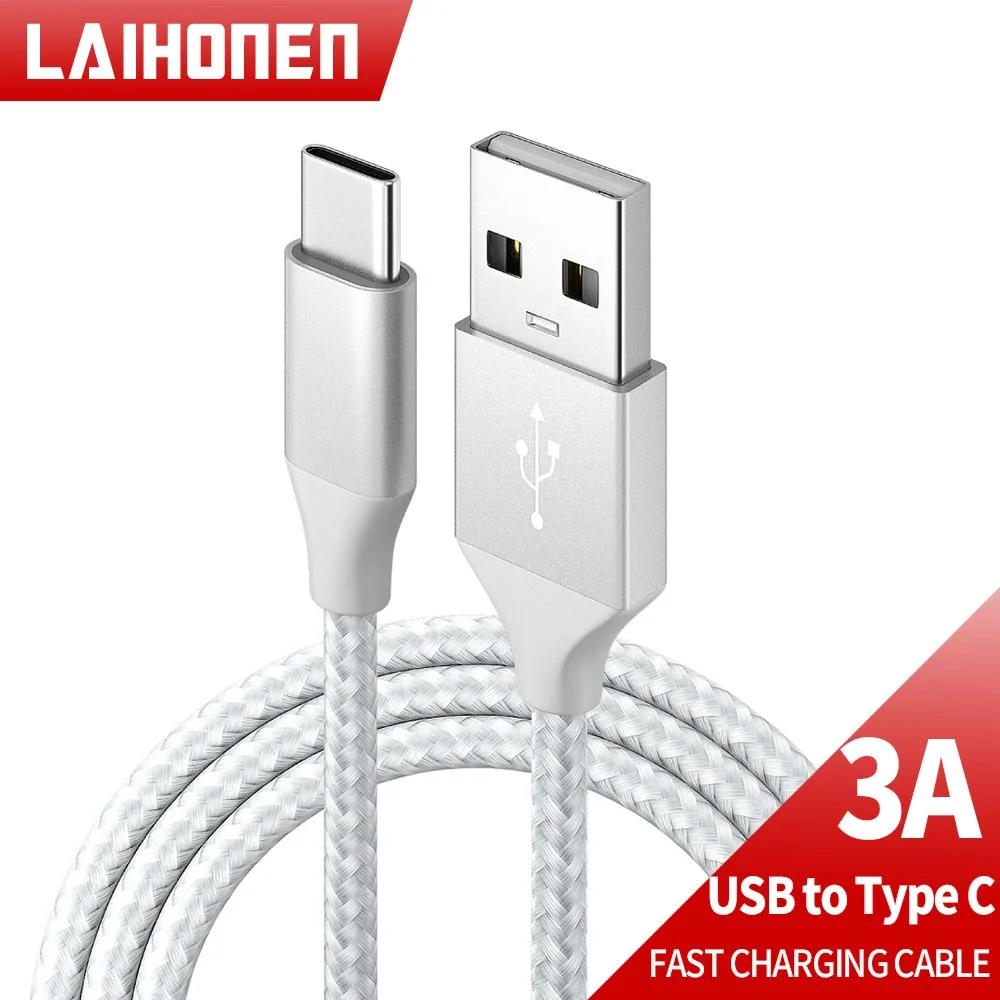 Cable USB tipo C de carga rápida 3A, cargador QC3.0, Cable de datos para iPhone 15, Samsung S20, S21, Xiaomi, Realme, Huawei P40, P30