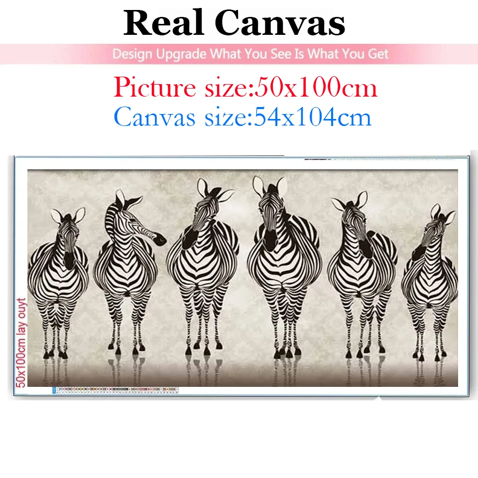 Diamond Painting New 2024 Full Diy Diamond Mosaic African Savannah Zebra,Social Animals Jewelry Cross Stitch Home Decor