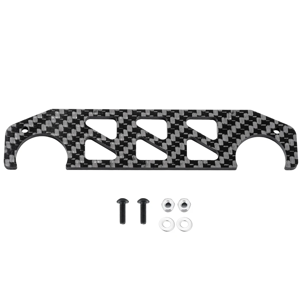 YEAHRUN – plaque de Support de châssis avant en Fiber de carbone, pour boîte à déjeuner Tamiya 1/12 RC Monster Truck, pièces de mise à niveau, accessoires