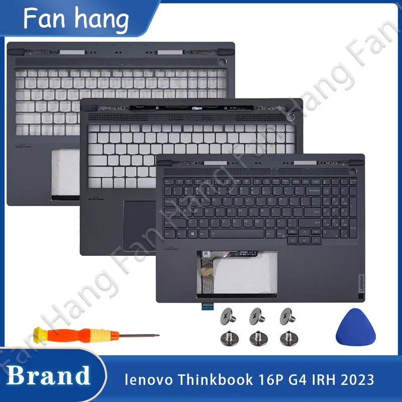 

New Keyboard For Lenovo Thinkbook 16P G4 IRH 2023 Laptop Palmrest Case LCD Back Cover Top Front Bezel Palmrest Replacement