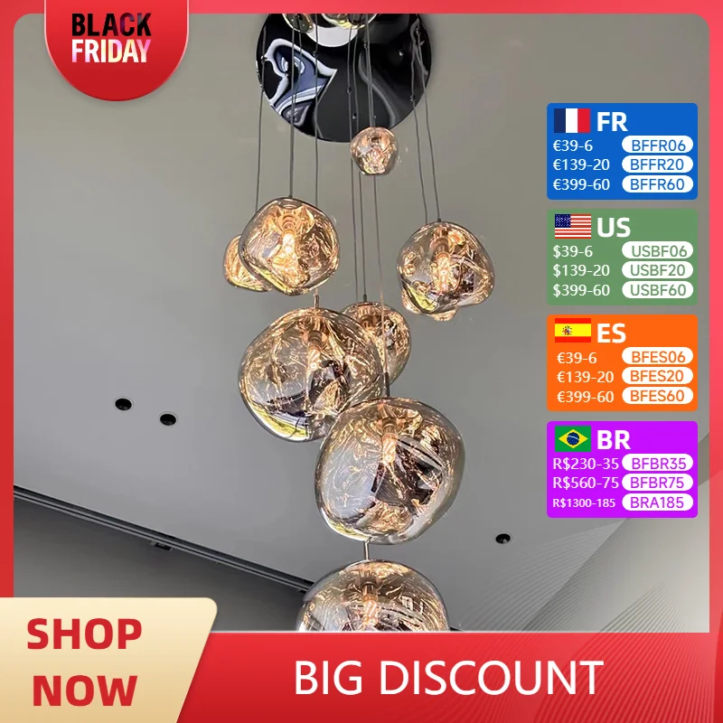 Modern LED PVC Lava Pendant Lights Lighting Hanging Lamp for Living Room LOFT LED Pendant Lamp Bedroom Bar Luminarias Hanglamp