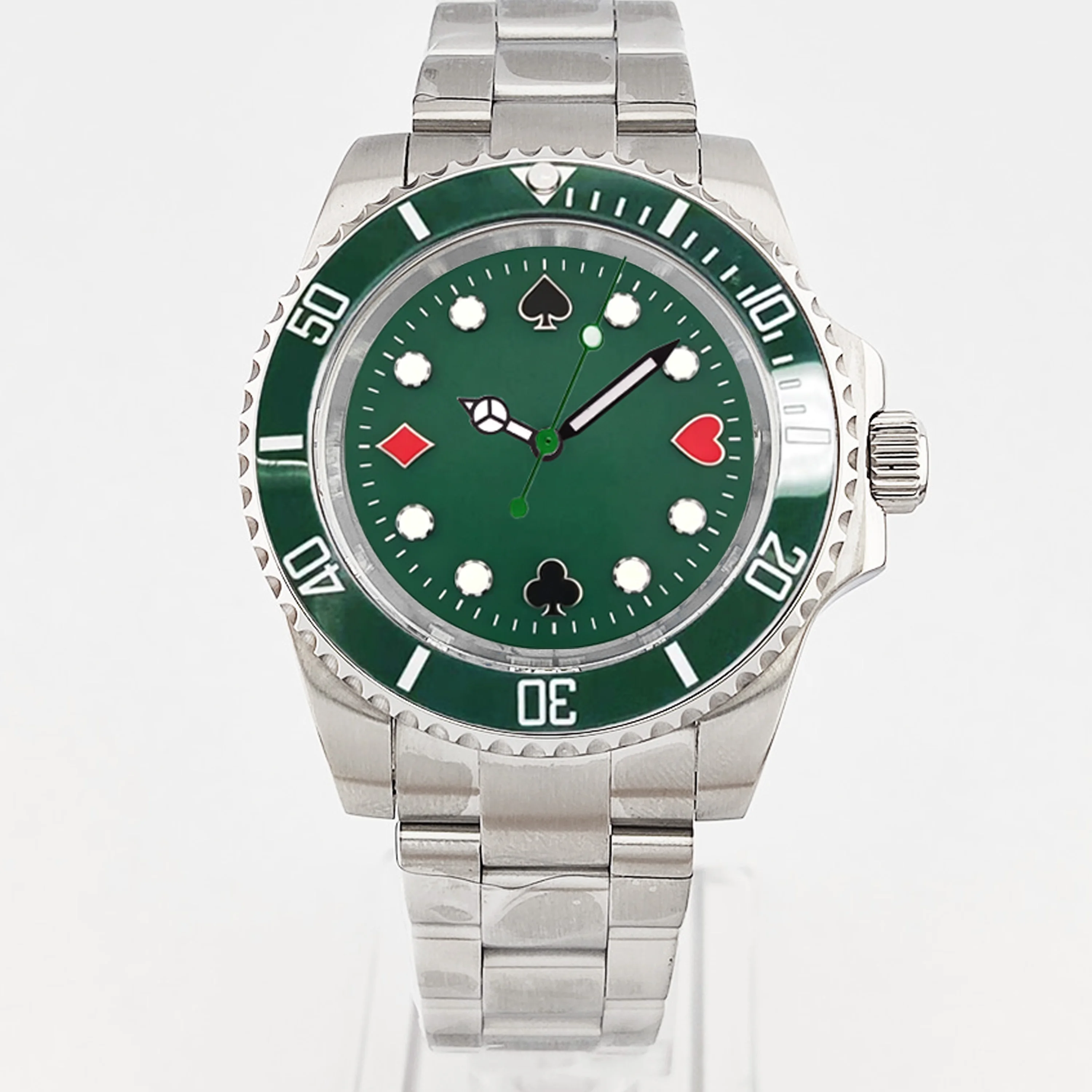 고급스러운 40mm 남성용 자동 기계식 시계, NH35 - Stainless Bracelet Diver 리뷰 및 가격