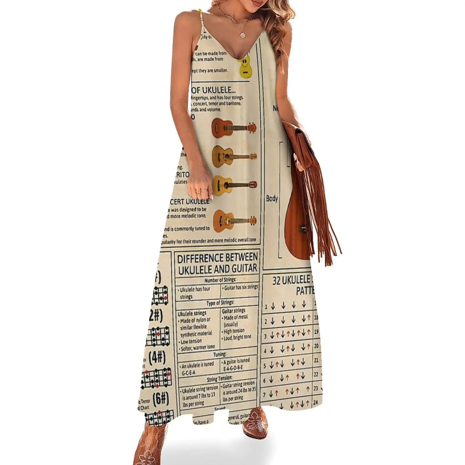 

Ukulele Knowledge Sleeveless Dress prom dresses 2024 luxury evening dress woman for wedding