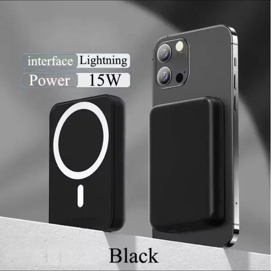 10000mAh Magnetische Kabellose Powerbank, 15W Schnelles Kabelloses Laden & 22,5W PD Kabelgebundenes Schnell-Laden Tragbarer Externer Akku Kompatibel mit Smartphones