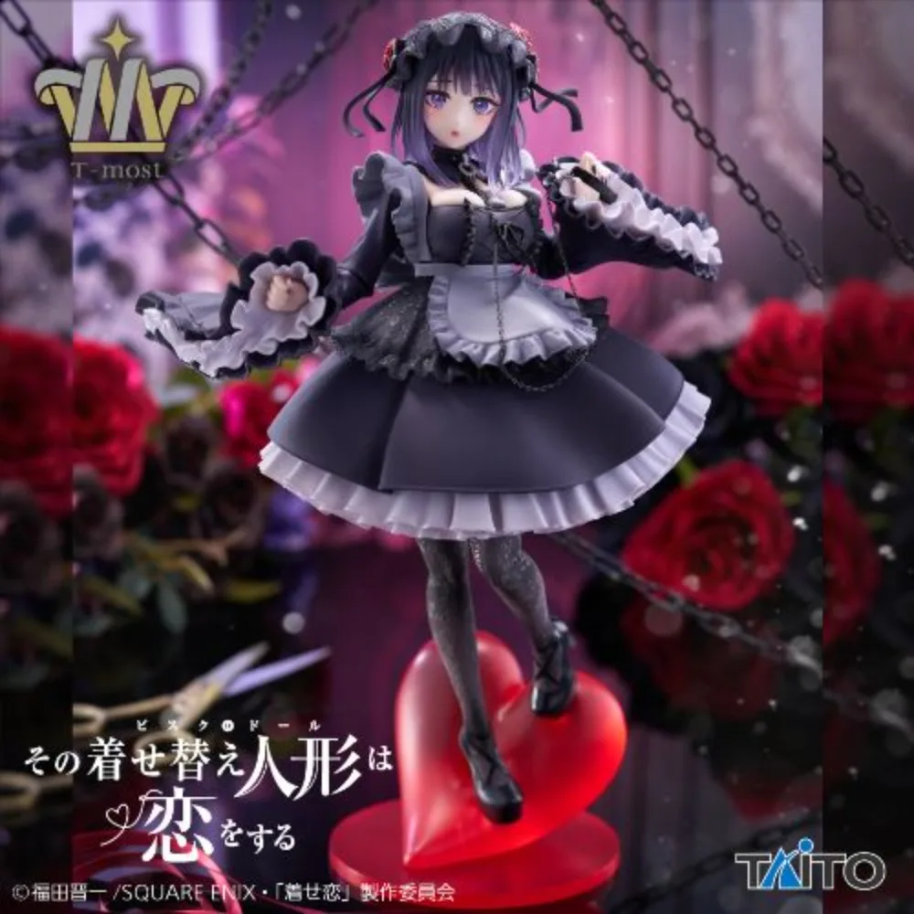 Em estoque taito original genuíno anime sono bisque boneca wa koi o suru t-mais kitagawa marin kuroe shizuku 29cm modelo figuras de brinquedo