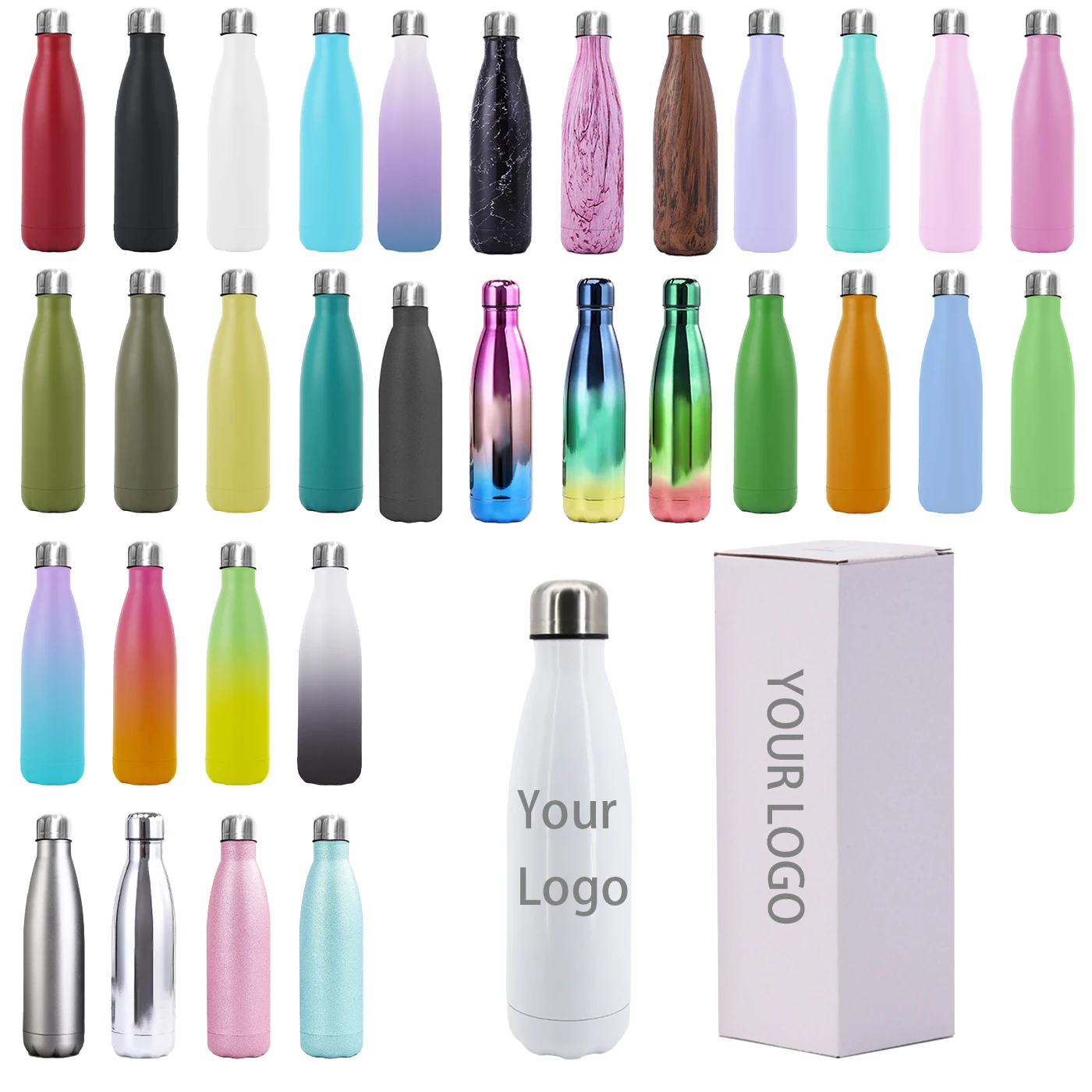 

500ml 1000ml double wall stainless vacuum insulated cola shape sport 500ml with for sport