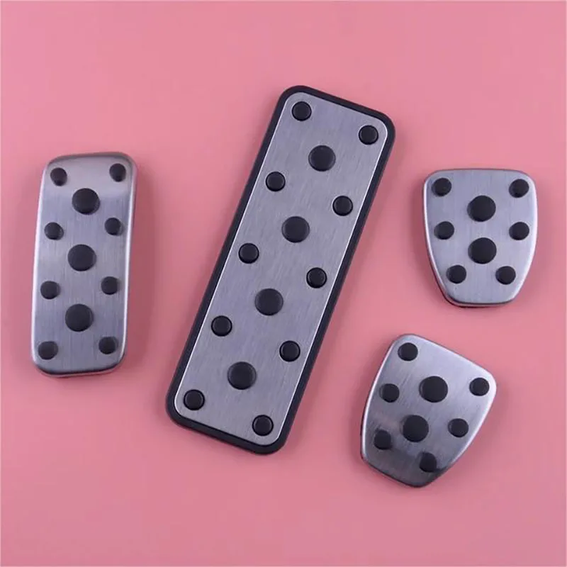 For Subaru Impreza 2007~2014 Stainless Steel AT MT Car Foot Pedals Stainless Steel Rest Accelerator Tray Brake Pads Part.