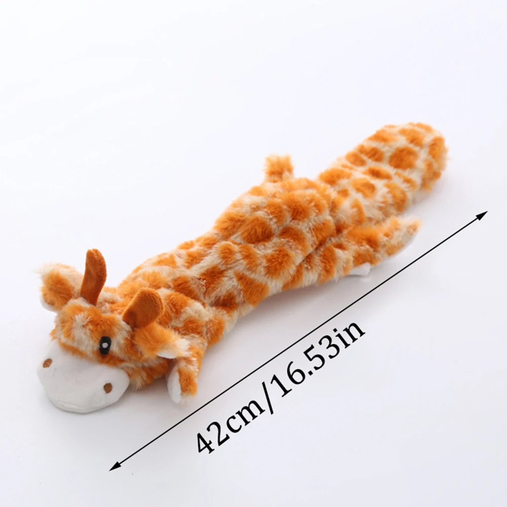 1PC Dog Animal Toys Bite Resistant Pet Plush Vocal Toys Easy To Clean Pet Supplies