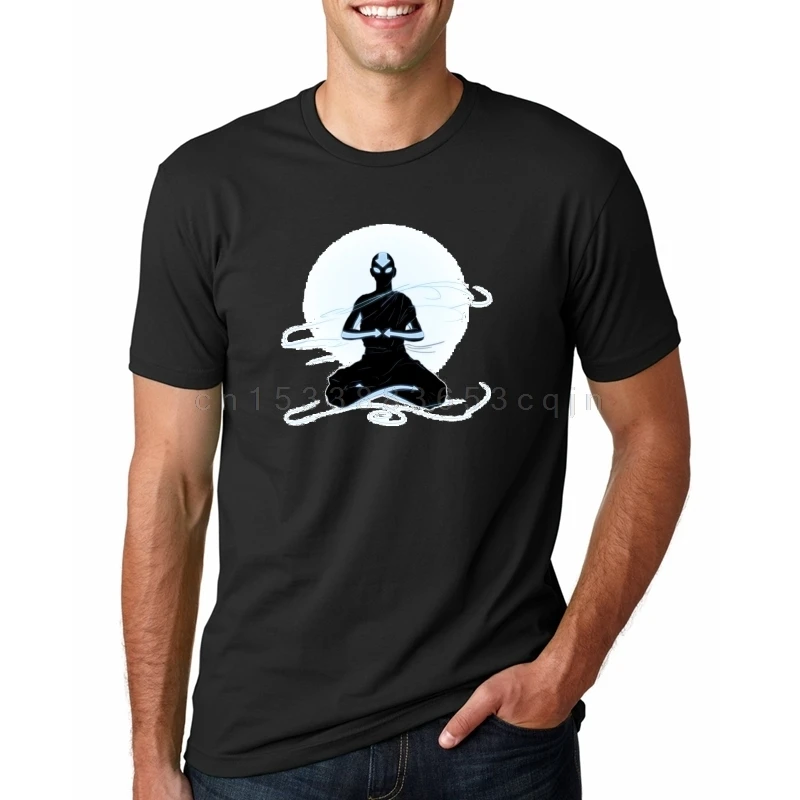 Men's T Shirt Avatar the Last Airbender Aang and Appa Anime Badass Tee