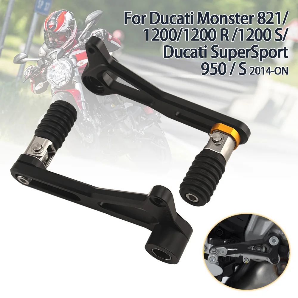 

Motorcycle Gear Lever Adjustable Clutch Lever Shift Lever Rod Quick Shifter For Ducati Monster 821 1200 1200R 1200S Accessories