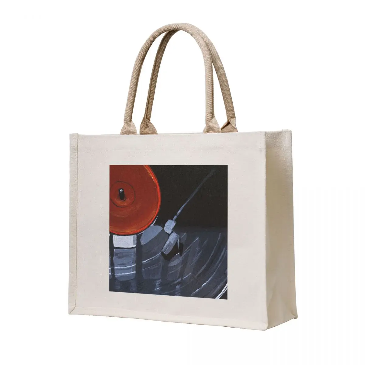 

Vinyl Record Painting Tote Bag Big bag women shopper bags for women female bag for beach