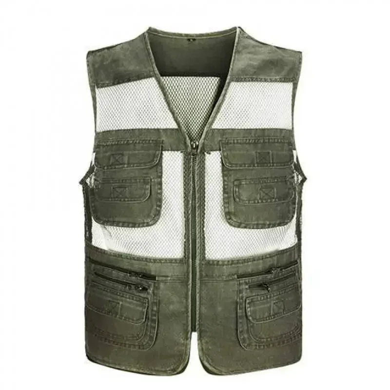 Male More Than Pure Cotton Pocket Increase in The Spring and Autumn Denim Vest