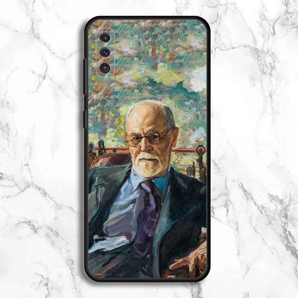 Sigmund Psychoanalysis Freud Phone Case For Samsung Galaxy A13,A21s,A22,A31,A32,A52,A53,A71,A80,A91 Soft Black Phone Cover