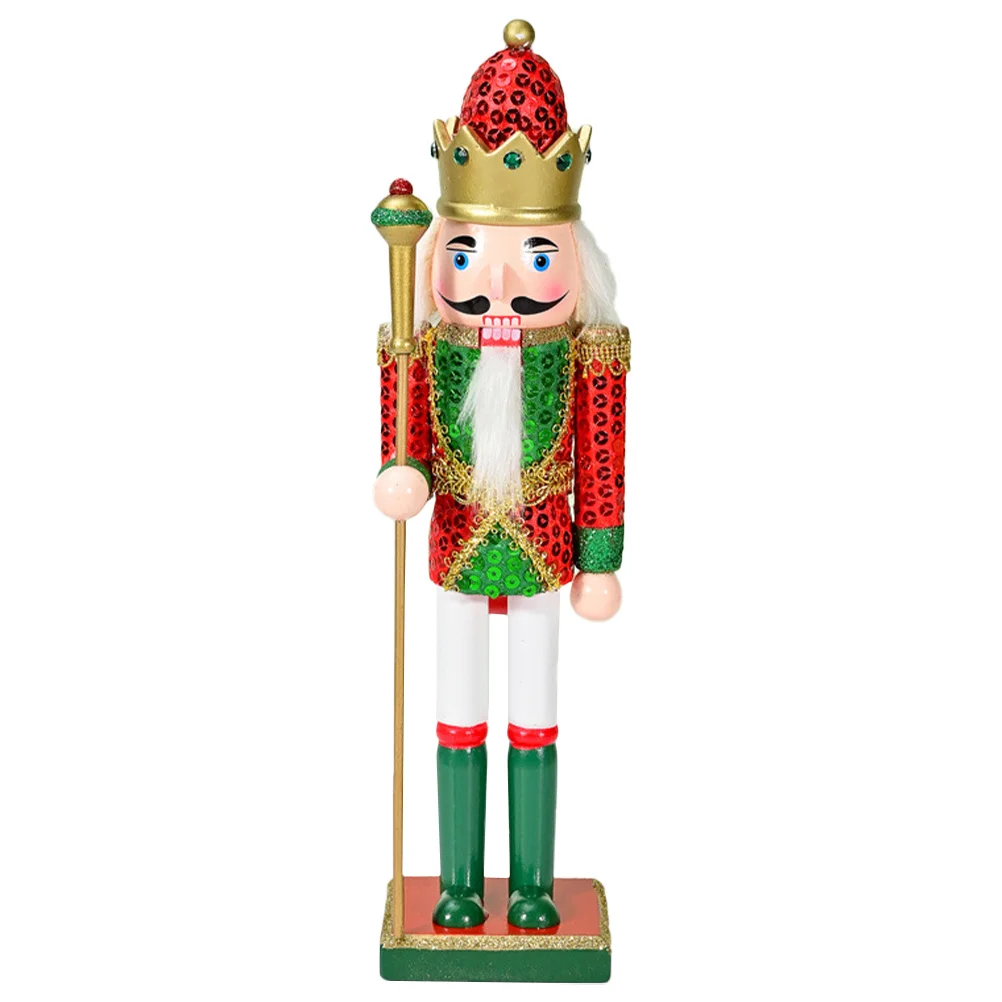 

Wood Nutcracker Soldier Classic Festival Ornament Xmas Party Home Desktop Nutcracker Decoration Xmas Wood Nutcrackers