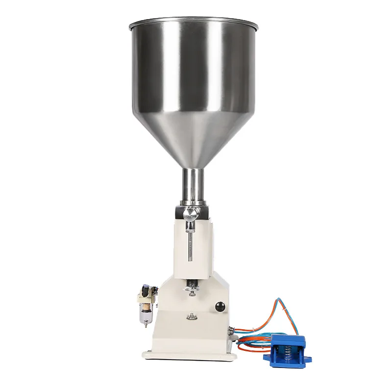 

A02 vertical pneumatic paste filling machine, small dose quantitative paste dual-purpose filling machine