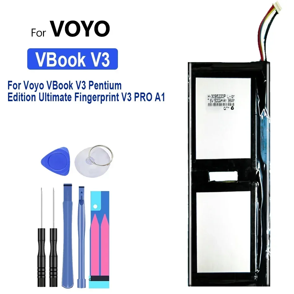 Battery for Voyo VBook V3 Pentium Edition, Ultimate Fingerprint V3 PRO A1, 5000mAh